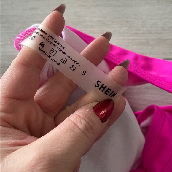 Vibrant Pink One Piece Swimsuit Size Small - Picture 6 of 6